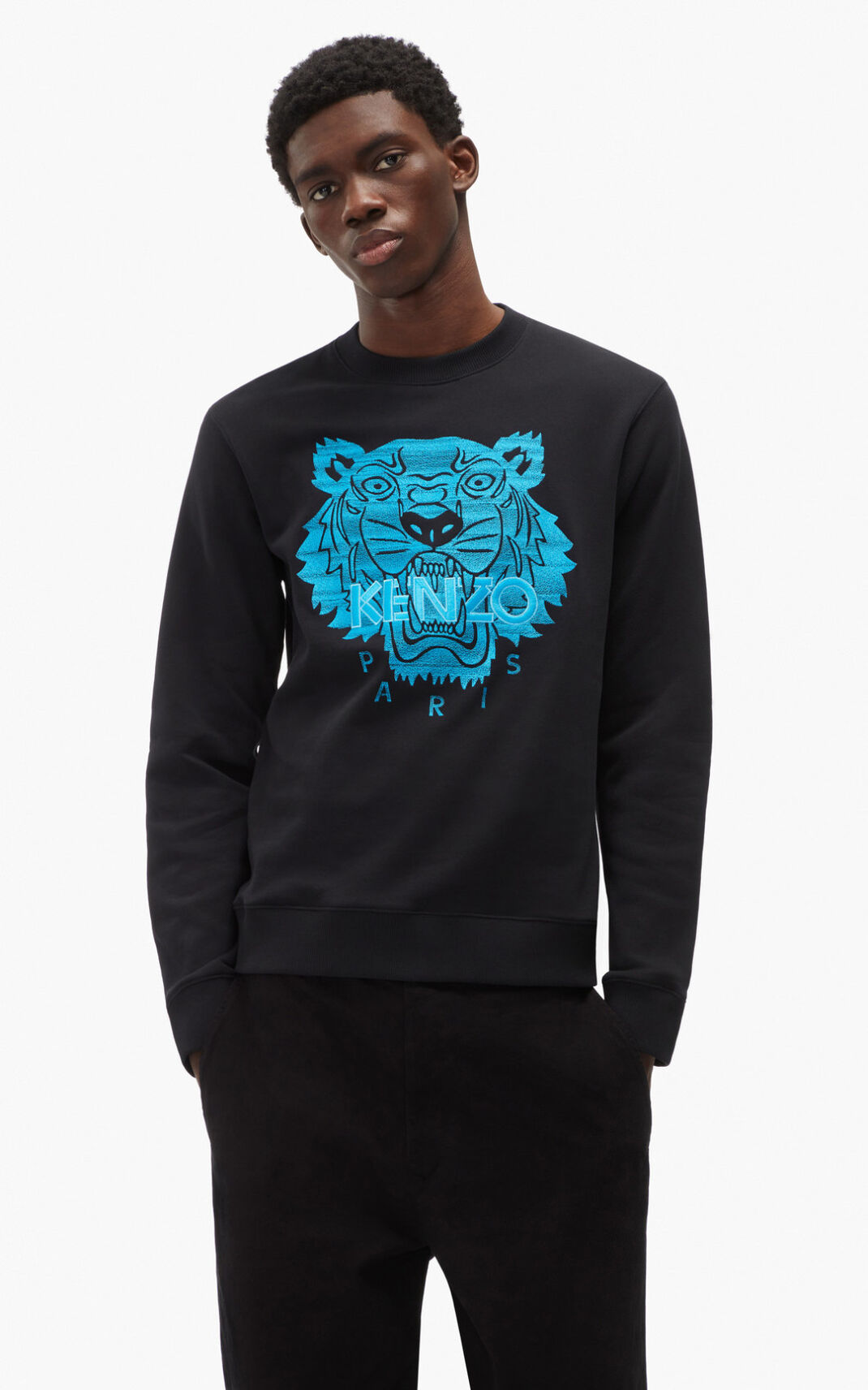 Sweatshirt Kenzo Tiger Masculino - Pretas | 596RKTVWD